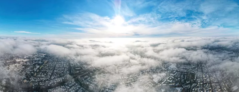 Schone lucht in steden