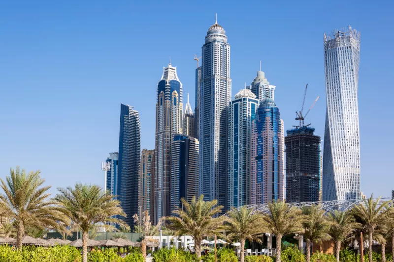 De hoogste gebouwen ter wereld skyline dubai marina